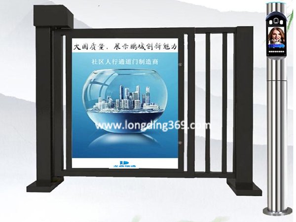 人臉識別電動廣告小門